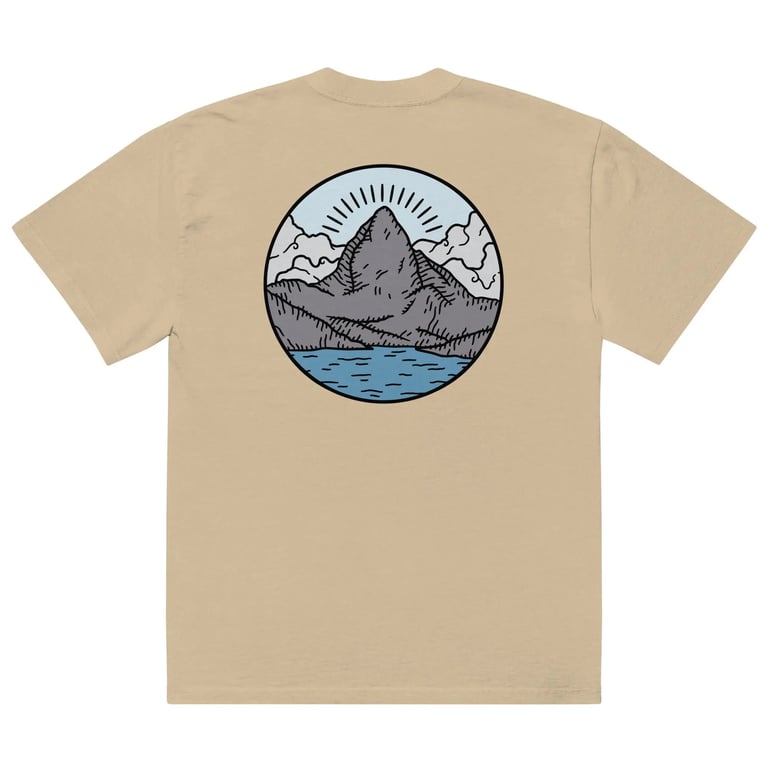 Mountain Oversized faded t-shirt Authentic Goods Co.