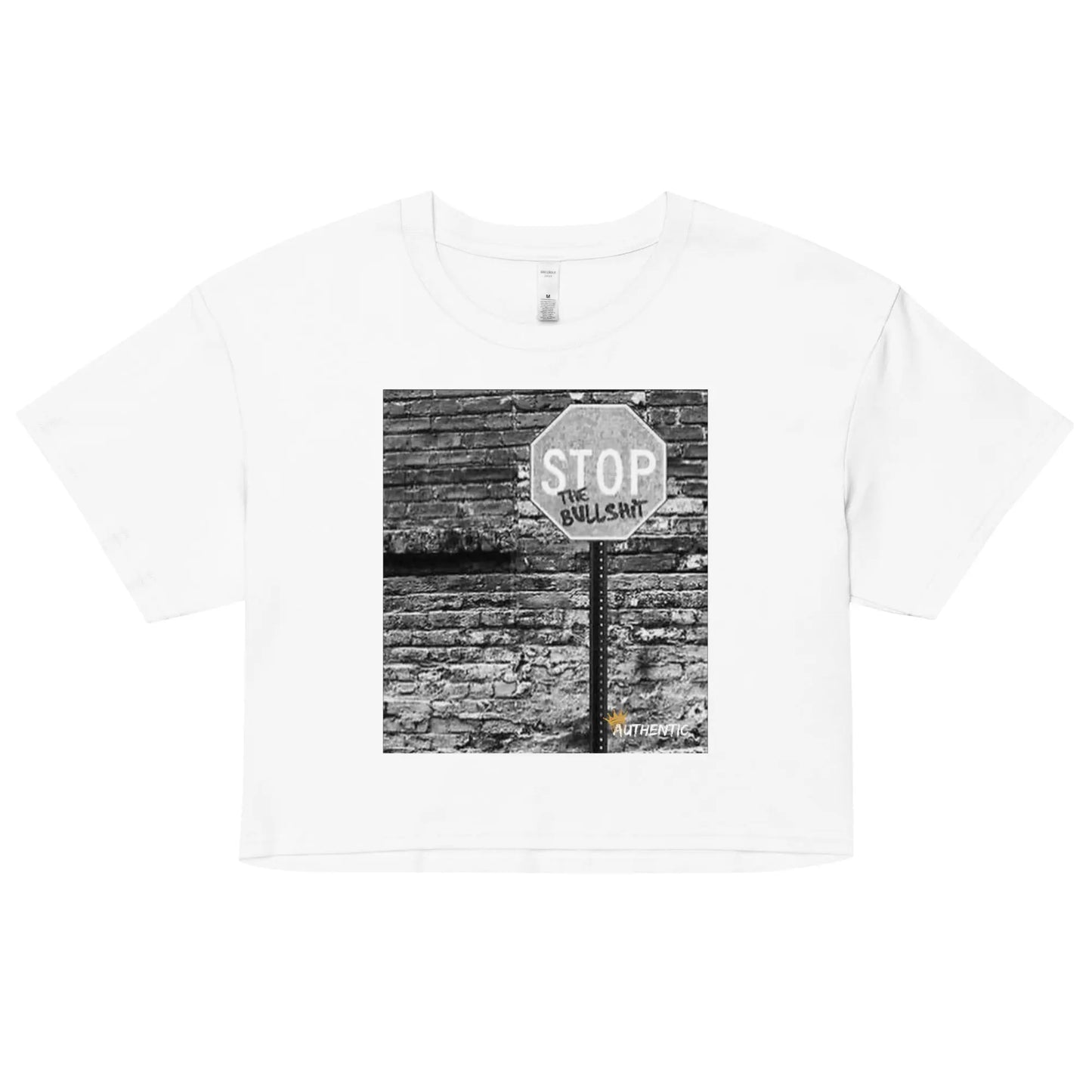 Authintic Design Crop Tee Shirt Authentic Goods Co.