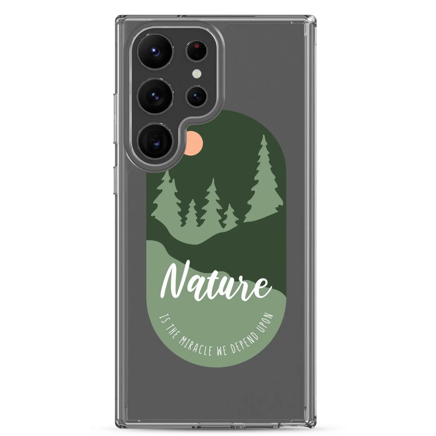Clear Samsung Case - Forest Design with Raised Bezel Authentic Goods Co.
