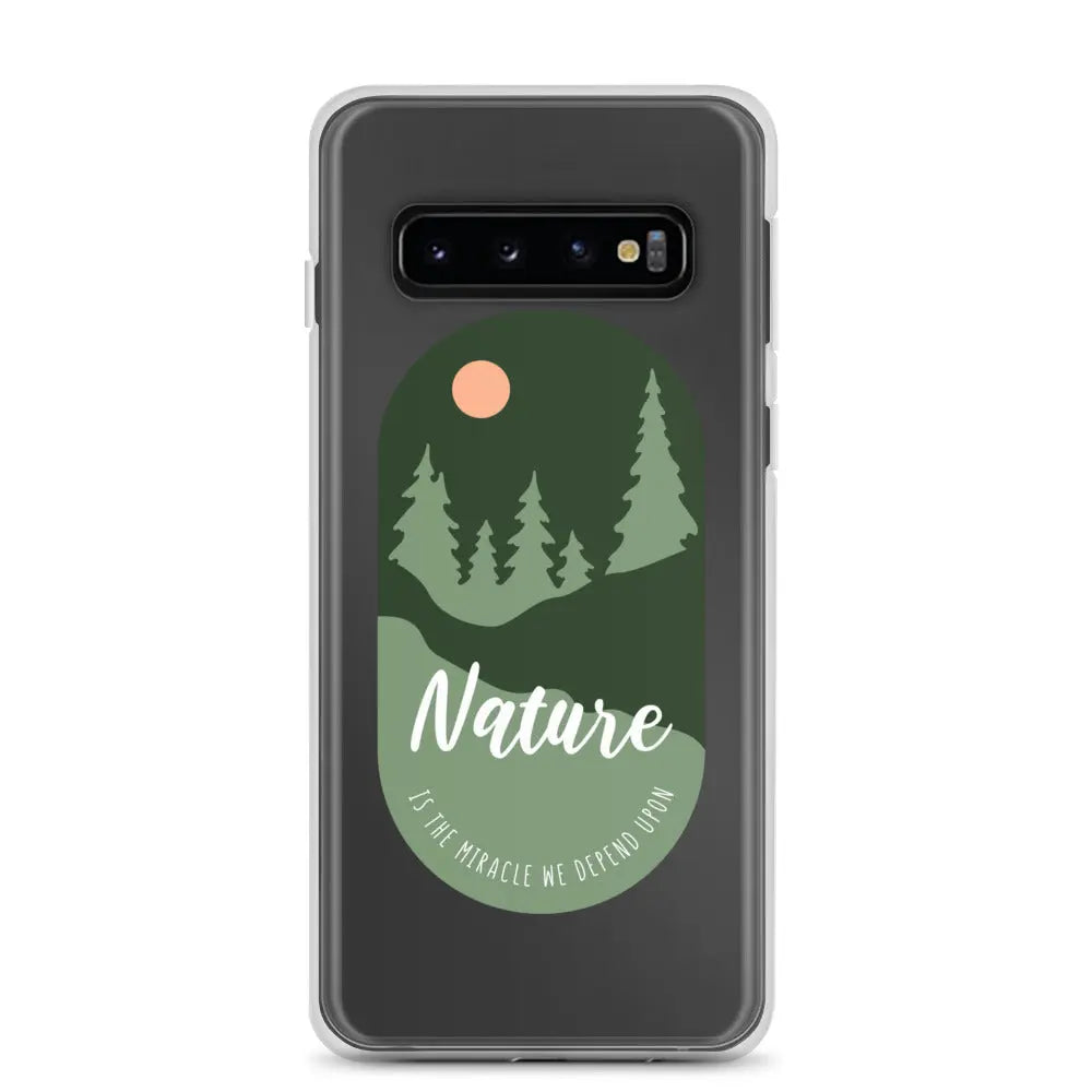 Clear Samsung Case - Forest Design with Raised Bezel Authentic Goods Co.