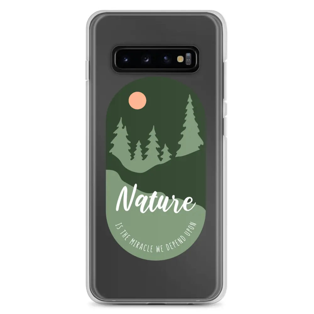 Clear Samsung Case - Forest Design with Raised Bezel Authentic Goods Co.