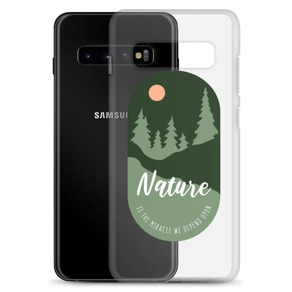 Clear Samsung Case - Forest Design with Raised Bezel Authentic Goods Co.