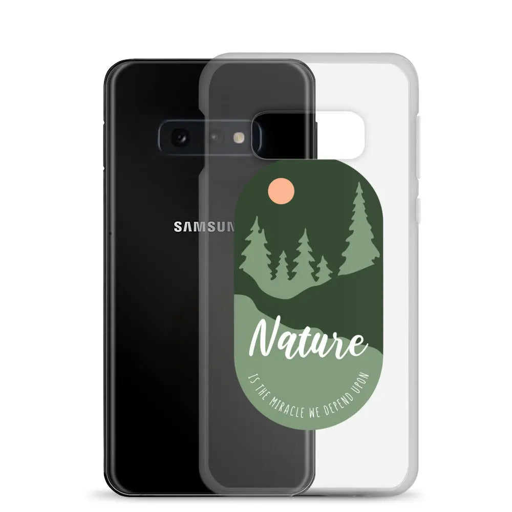 Clear Samsung Case - Forest Design with Raised Bezel Authentic Goods Co.