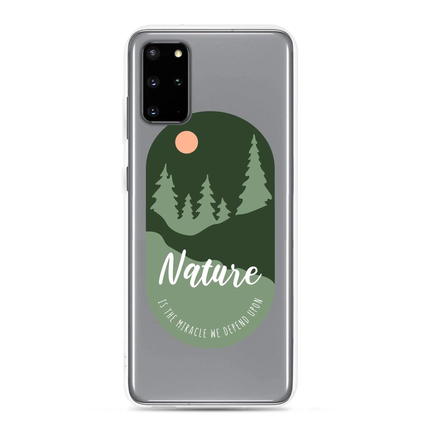 Clear Samsung Case - Forest Design with Raised Bezel Authentic Goods Co.