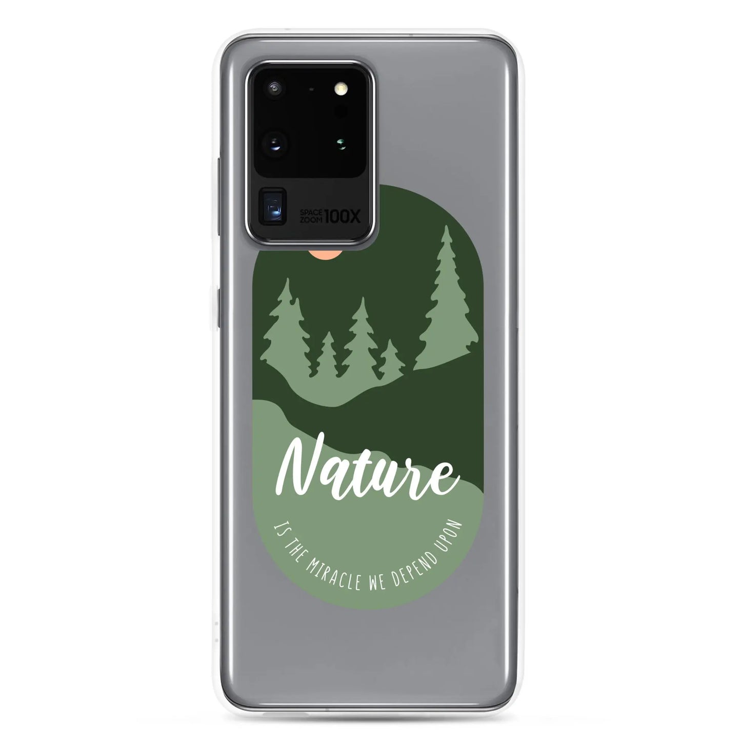 Clear Samsung Case - Forest Design with Raised Bezel Authentic Goods Co.