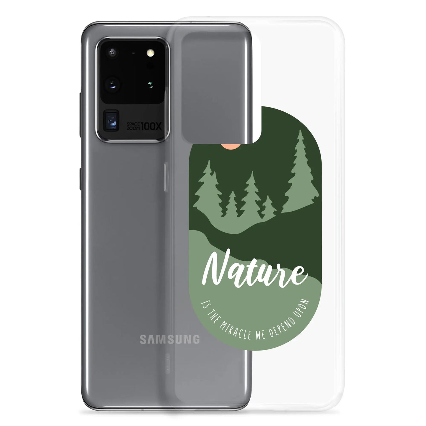 Clear Samsung Case - Forest Design with Raised Bezel Authentic Goods Co.