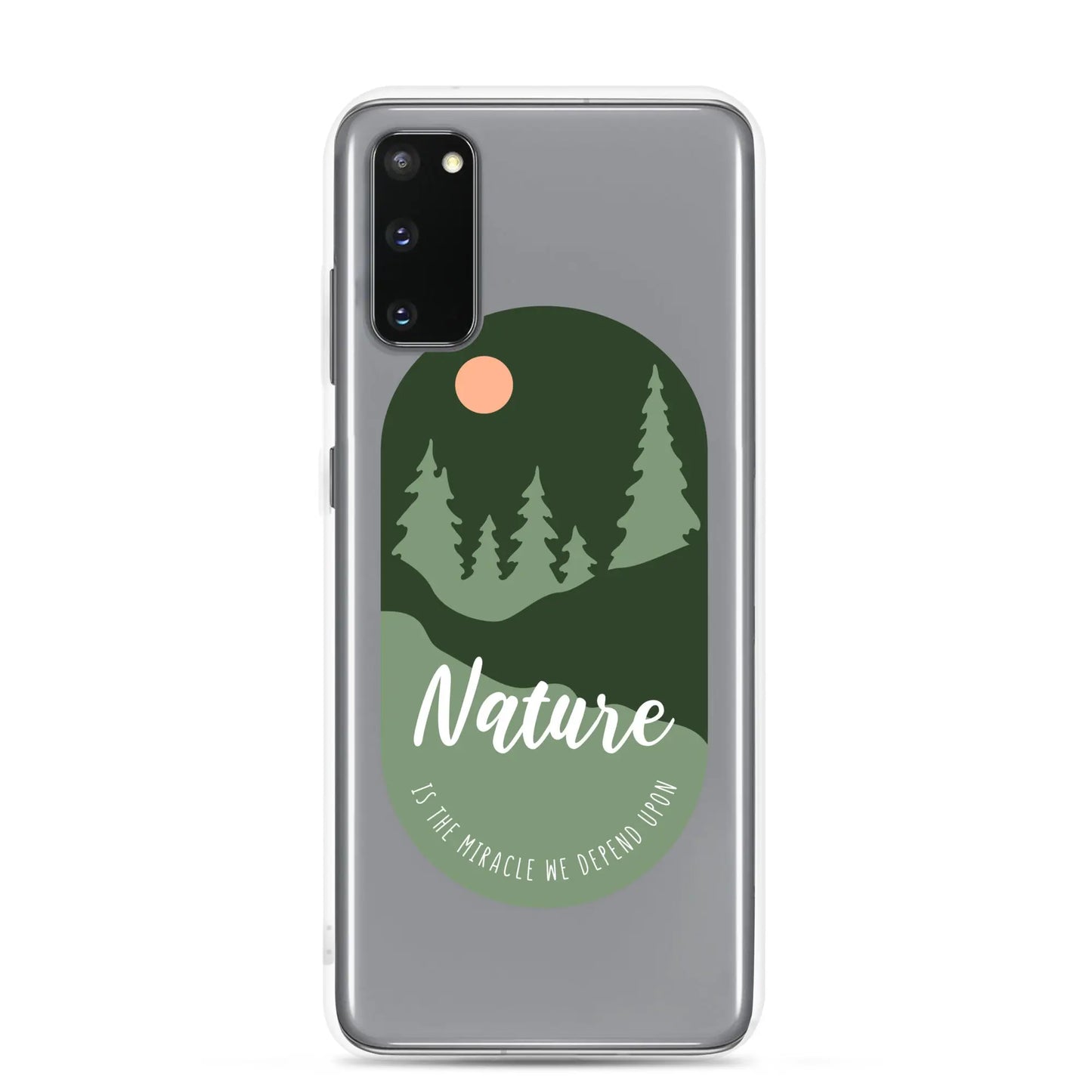 Clear Samsung Case - Forest Design with Raised Bezel Authentic Goods Co.