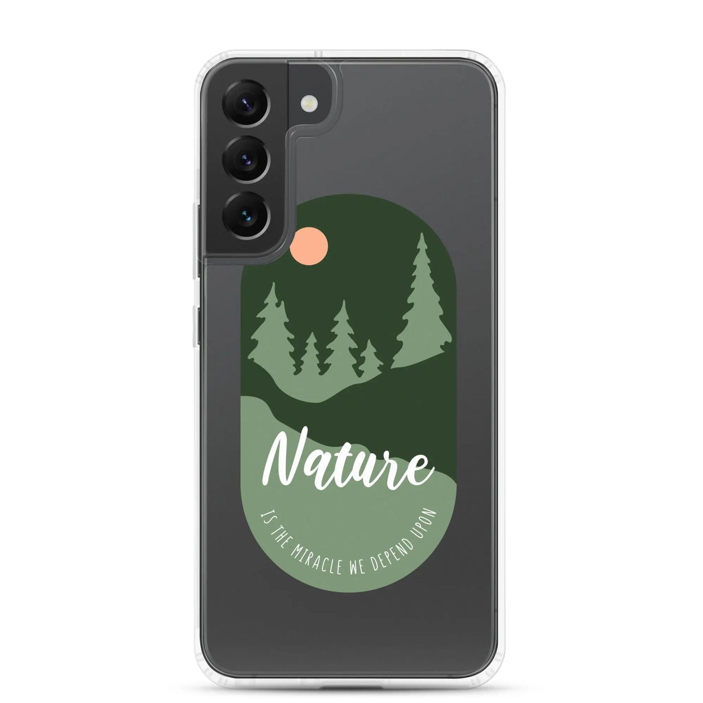 Clear Samsung Case - Forest Design with Raised Bezel Authentic Goods Co.