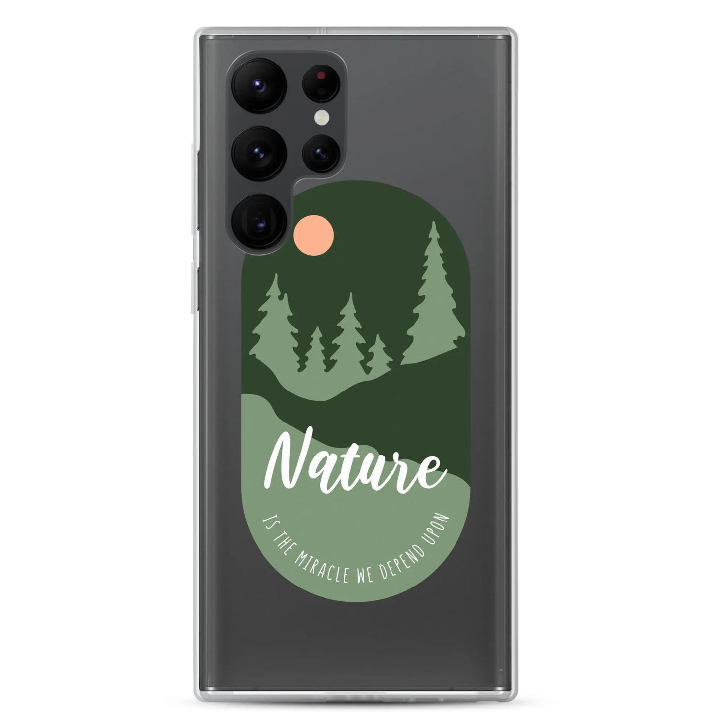 Clear Samsung Case - Forest Design with Raised Bezel Authentic Goods Co.