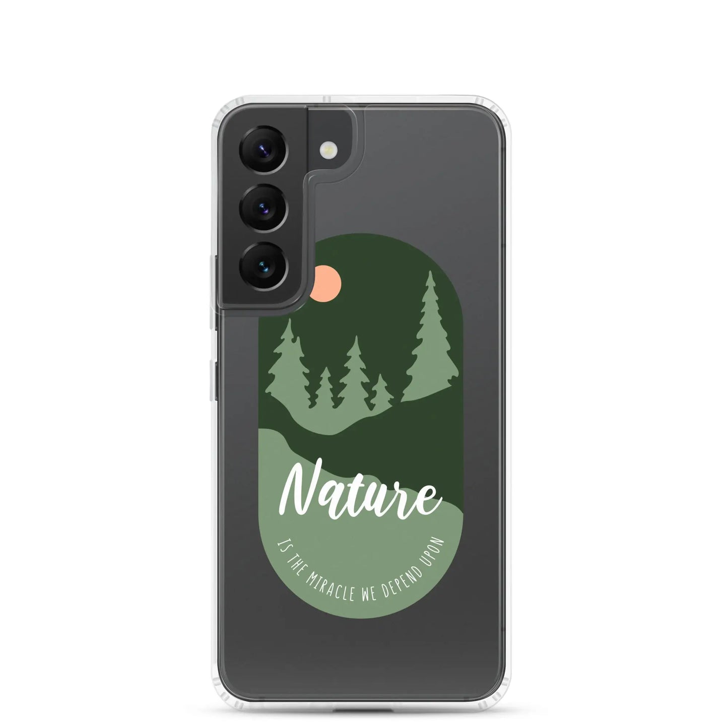 Clear Samsung Case - Forest Design with Raised Bezel Authentic Goods Co.