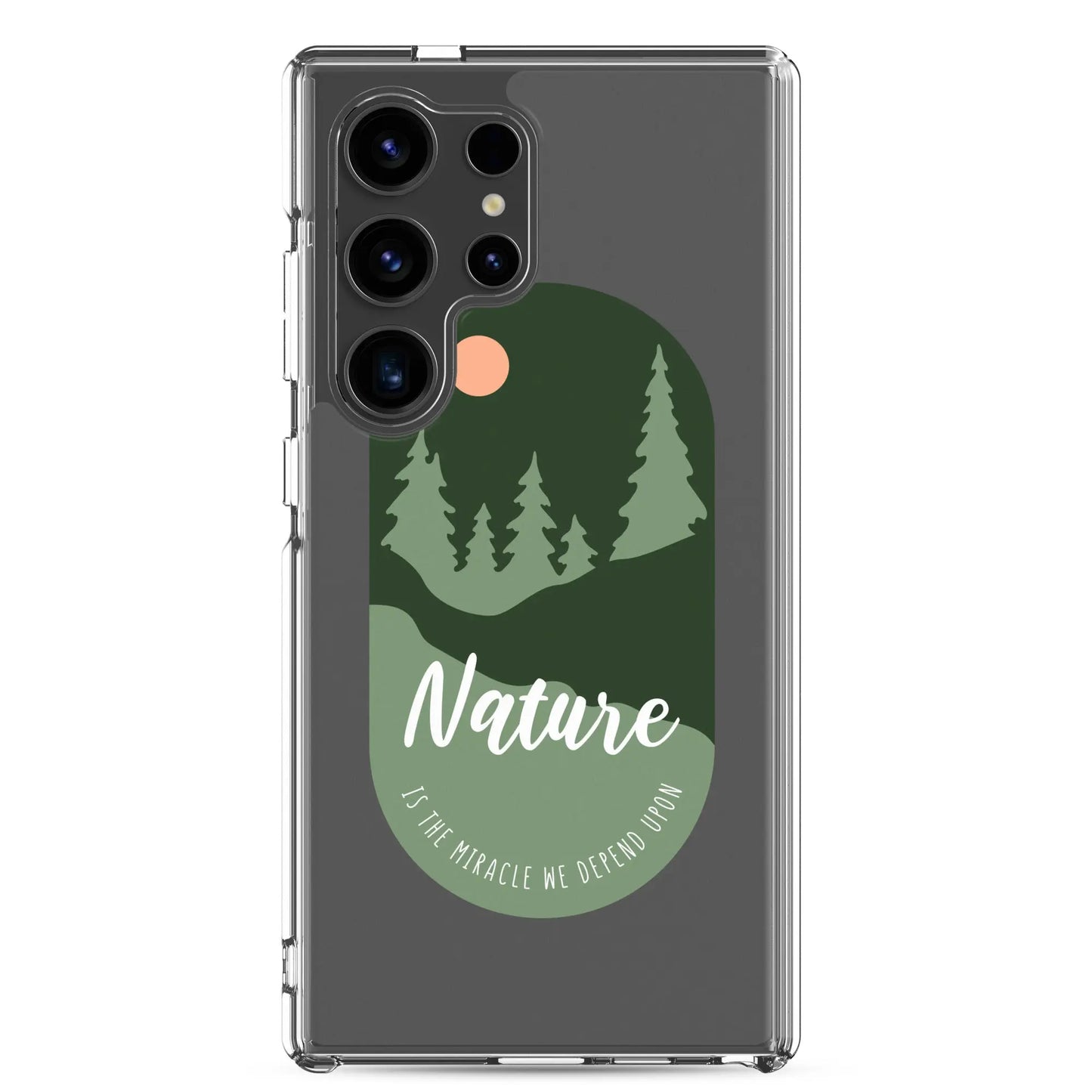 Clear Samsung Case - Forest Design with Raised Bezel Authentic Goods Co.