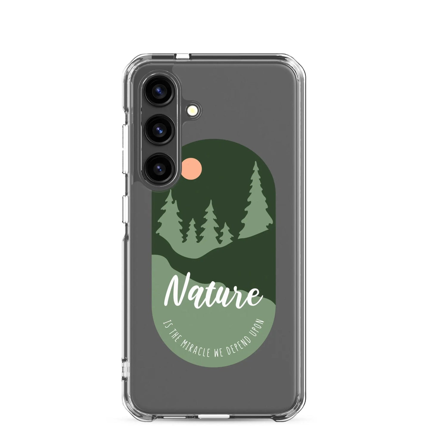 Clear Samsung Case - Forest Design with Raised Bezel Authentic Goods Co.