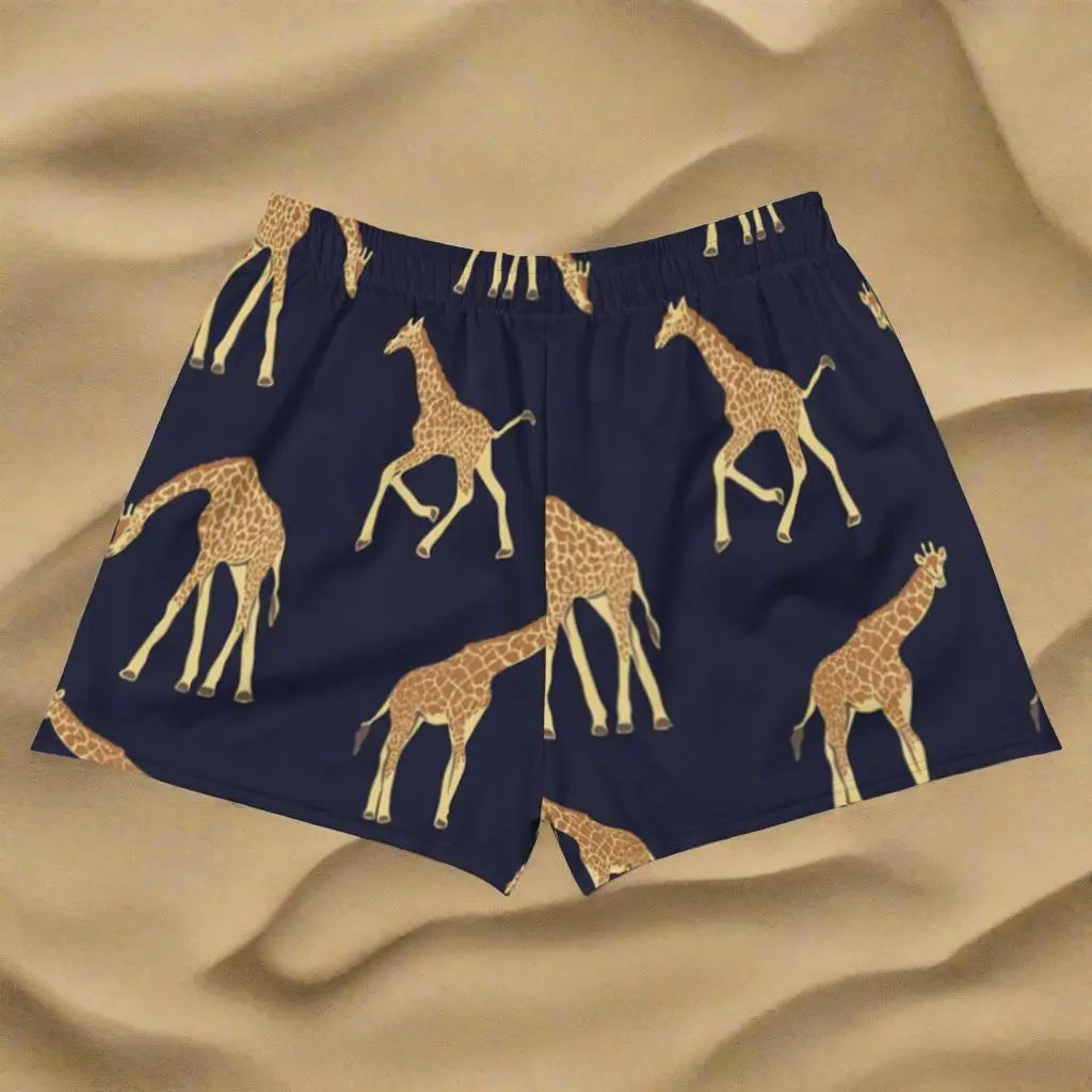 Giraffe All-Over Print Athletic Shorts Authentic Goods Co.