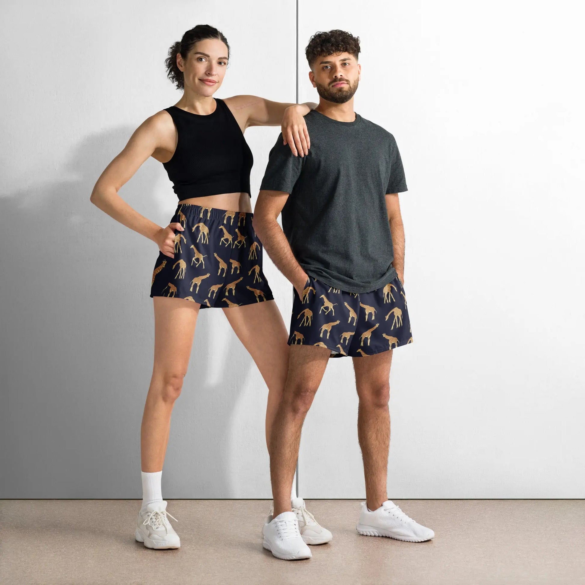 Giraffe All-Over Print Athletic Shorts Authentic Goods Co.