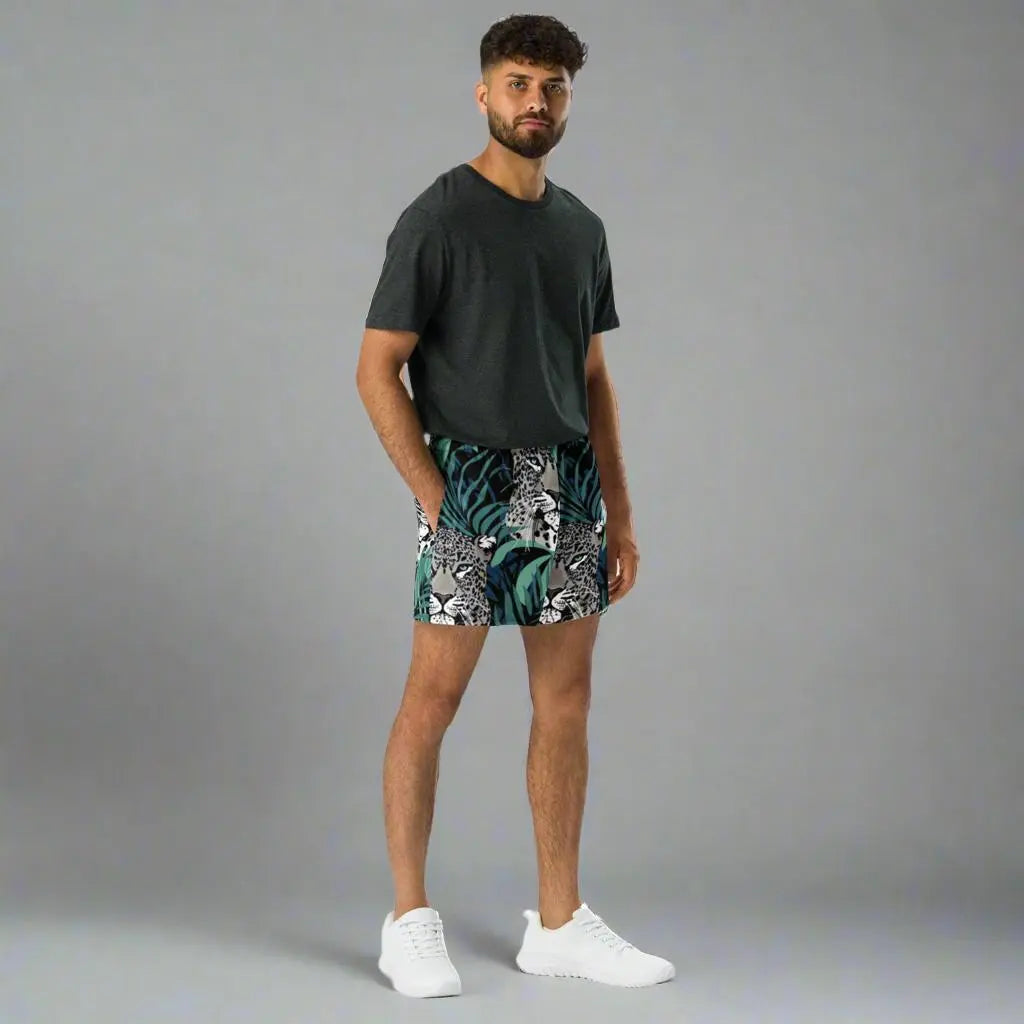 Leopard All-Over Print Athletic Shorts Authentic Goods Co.