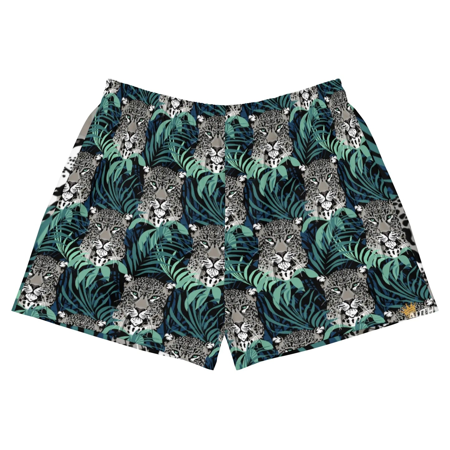 Leopard All-Over Print Athletic Shorts Authentic Goods Co.