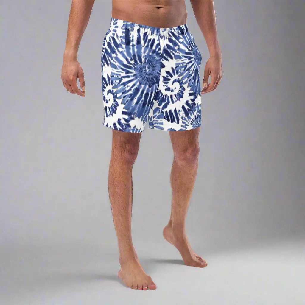 SHELL Print Recycled Swim Trunks Authentic Goods Co.